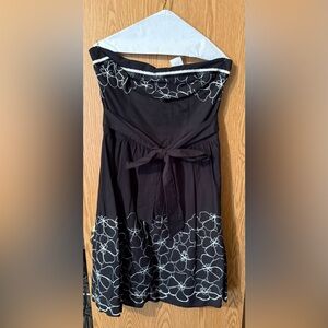Elegant Black Floral Dress